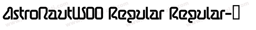 AstroNautW00 Regular Regular字体转换